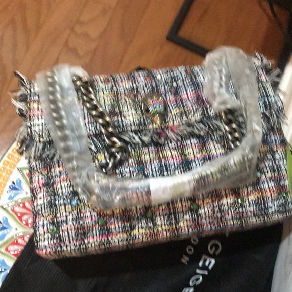 Kurt Geiger London Kensington Recycled Tweed Shoulder Bag - Picture 14 of 17